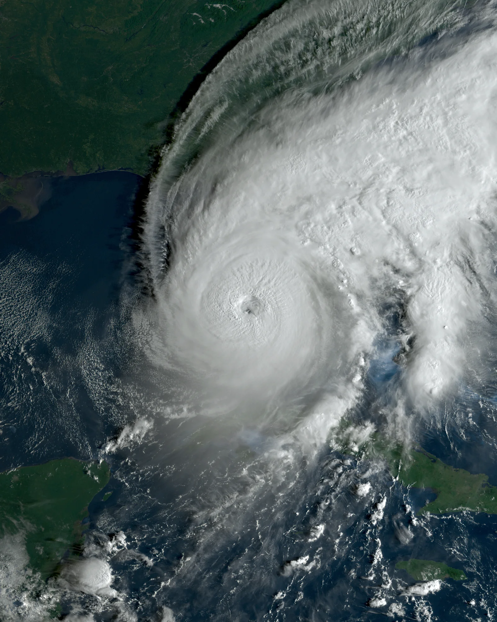 Satellite image of Hurricane Ian approaching Florida, 2022