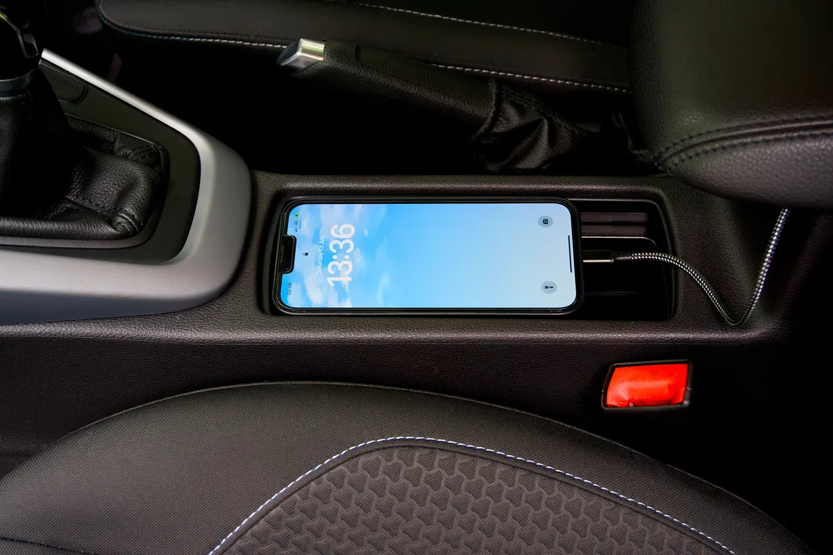 Charging a phone in the car during a power outage